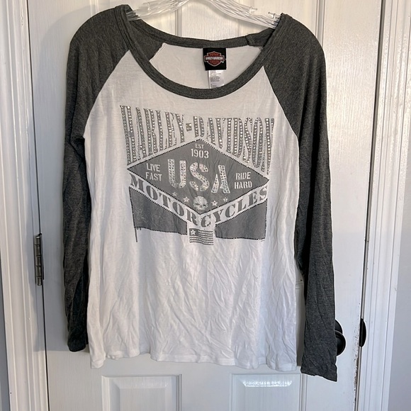 Harley Davidson women’s long sleeve tshirt - Picture 1 of 7